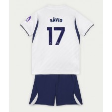 Tottenham Hotspur Savio #17 Hemmaställ Barn 2026-27 Korta ärmar (+ Korta byxor)